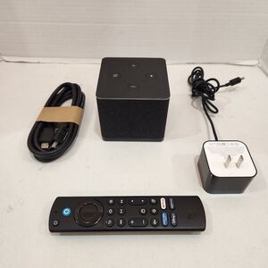 Amazon Fire TV Cube (newest model) Hands-free streaming device Wi-Fi 6E 4K Ultra
